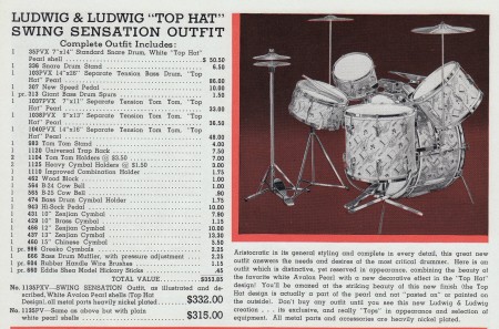 Ludwig Top Hat and Cane Swing Sensation