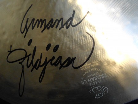 Elvin Jones' Zildjian 20" Birthday Cymbal, signed