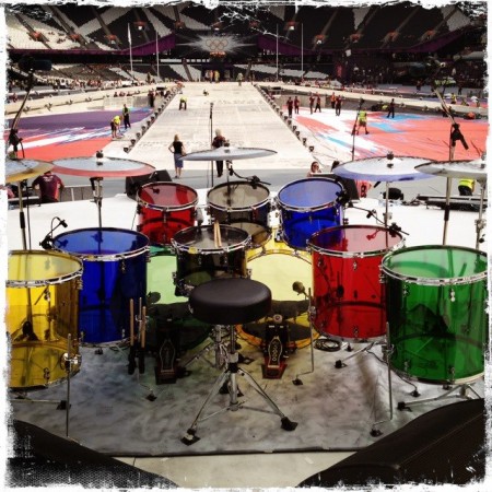Zak Starkey The Who Olympics 2012 DW DrumSet