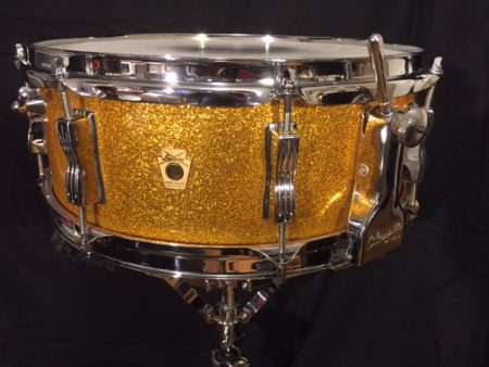Ludwig 1962 Gold Sparkle Classic Snare Drum