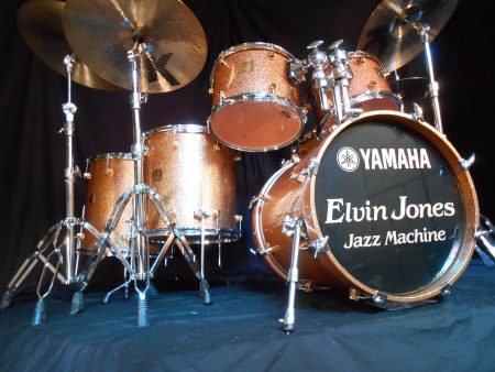 Elvin Jones Jazz Machine Logo Head White text