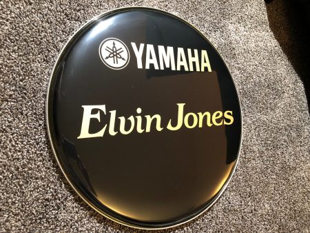 Elvin Jones Logo Bass drum head 18"