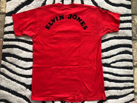 Elvin Jones New York Gold on Red T-shirt