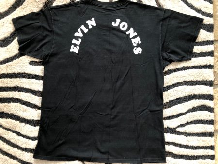Elvin Jones's Black 3 Large Storks T-Shirt