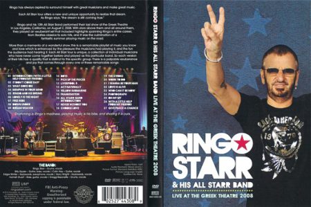 The set can be seen extensively in the full length concert video, RINGO STARR and the ALL STARR BAND, LIVE AT THE GREEK THEATER 2008. 