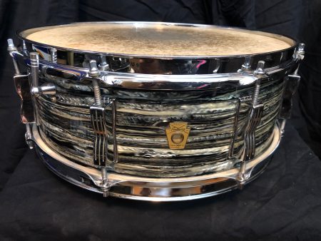 Ludwig Black oyster pearl Ringo Jazz festival 5.5 Beatle snare drum