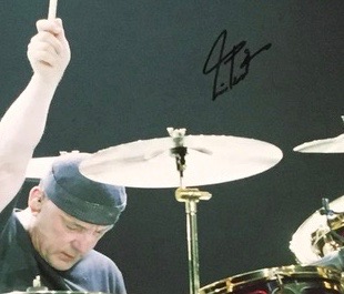 Neil Peart Hand Signed Anatomy Of A Drum Solo Poster