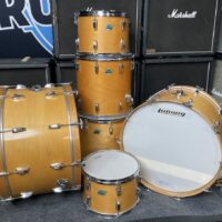 Ludwig - Early 1970s 3-Ply Natural Maple Thermogloss "Pro-Beat" 24", 18", 16", 14", 13"
