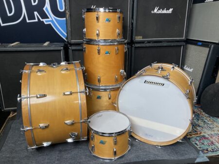 Ludwig - Early 1970s 3-Ply Natural Maple Thermogloss "Pro-Beat" 24", 18", 16", 14", 13"