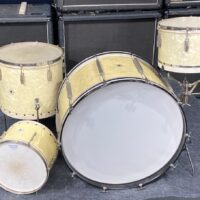 Ludwig & Ludwig Quiet Riot - Frankie Banali's "Professional" Model, Tack Tom Drum Set 13",13",16",26" (#27) AUTHENTICATED 1940s - White Avalon Pearl