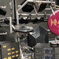 Simmons Rick Allen's Def Leppard, Hysteria Tour, Drum Set and Rack 1986-1987