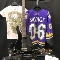 Washburn Rick Savage's, Def Leppard "Storyteller" Black 5-String Bass Guitar (RS #5024) 1990s