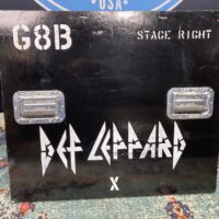 Def Leppard Logo, Tour Used Case Panel Wall Hanging "G8B" "Stage Right" (#9)