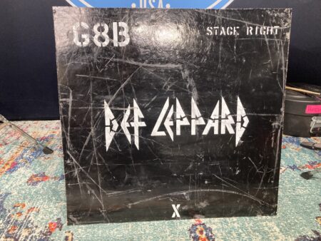 Def Leppard Logo, Tour Used Case Panel Wall Hanging "G8B" (#10)