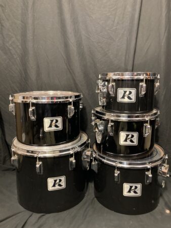Rogers - Vintage, 5-Piece Memri-Loc Concert Tom Set 1975-1976 - Jet Black