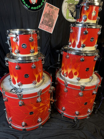 Rikki Rockett's Poison, 1990-1992 Flesh and Blood Tour DW 7-Piece Drum Set