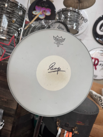 Ringo Starr's Stage Played and Signed 14" Remo Snare Drum Head