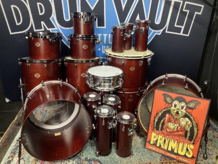 Tim "Herb" Alexander's PRIMUS 2014 Willie Wonka Tour, Tama Starclassic "Chocolate" 17-Piece Drum Set