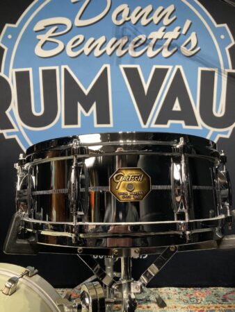 Gretsch - 5x14" G4160 Snare Drum, Stop Sign Badge Era 1972–1980 - Chrome-Over-Brass