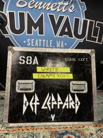 Def Leppard Logo, Tour Used Case Panel Wall Hanging "S8A" "Stage Left"