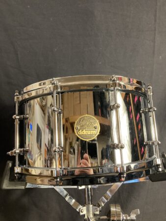 DDrum - 7x14" Dios Series, Carmine Appice Signature Model Snare, AUTOGRAPHED! 2005–2009 - Mirror Chrome
