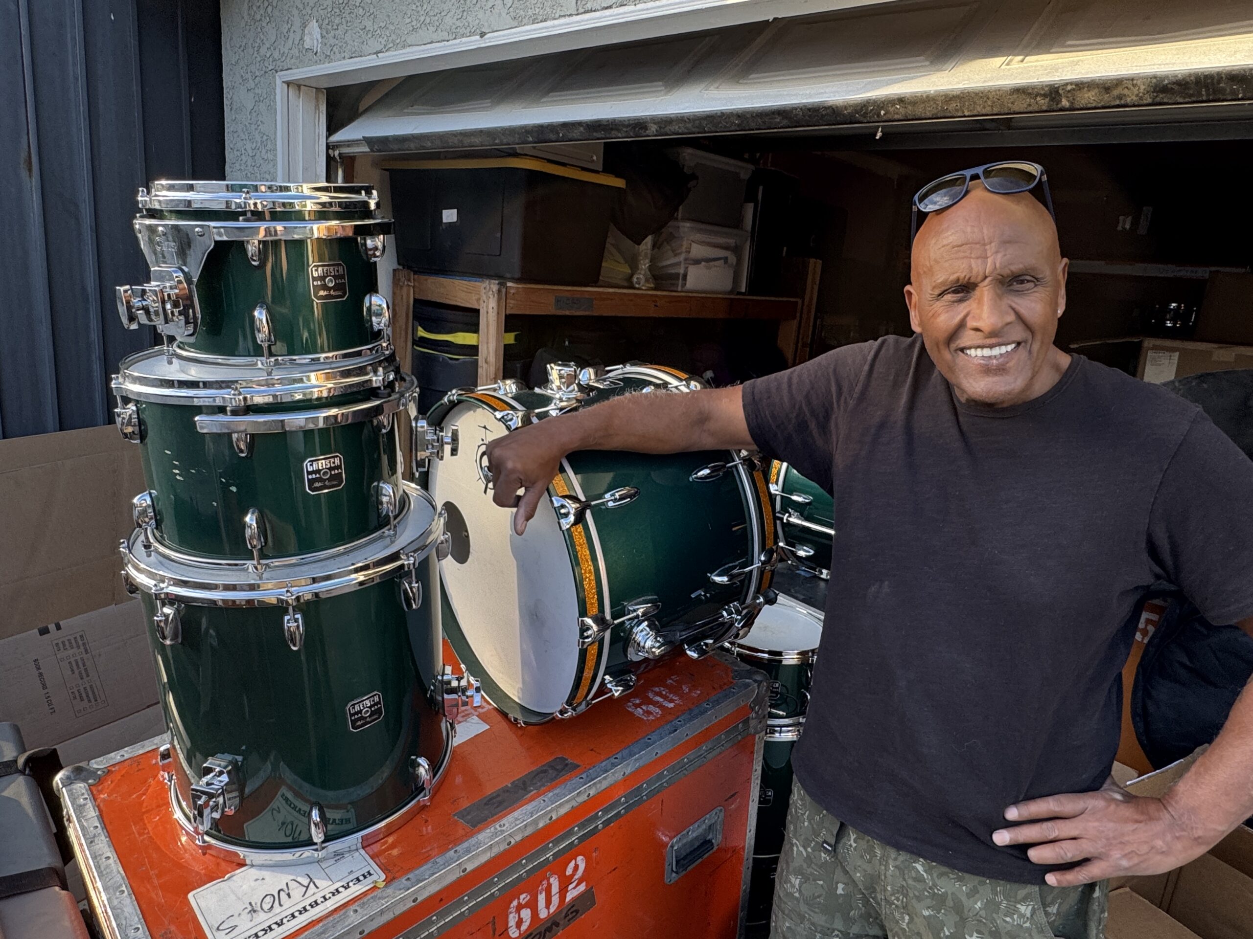 Steve Ferrone Green Gretsch Kit