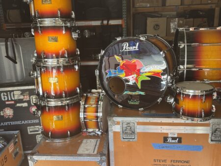Steve Ferrone's George Harrison, Eric Clapton, Tom Petty 1990s Pearl Masters Complete Drum Set