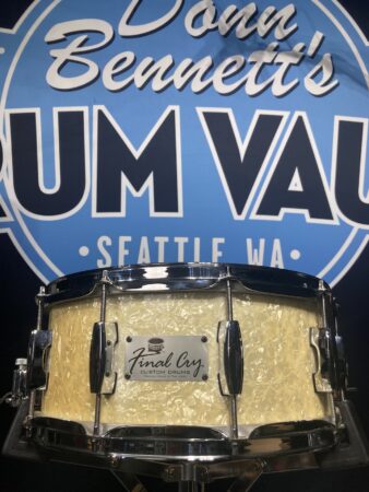 Final Cry - 6x14" 10-Lug Wood Snare Drum - White Marine Pearl